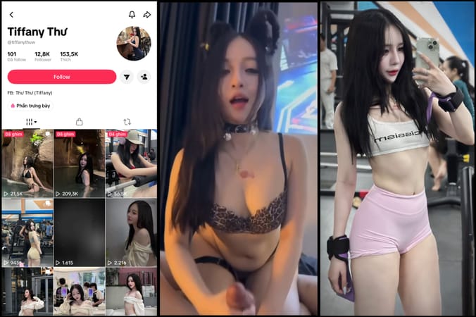 Poster of [Hot] Hot Tiktoker Gymer tiffanythuw cực xinh lộ clip bú cu khẩu dâm nhìn mặt em nó dâm dục nứng vkl